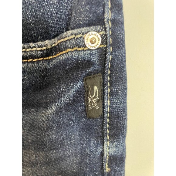 Silver Jeans Co. Elyse Comfort Fit Mid Rise Bootcut Jeans Size W29 L33 - Picture 12 of 16